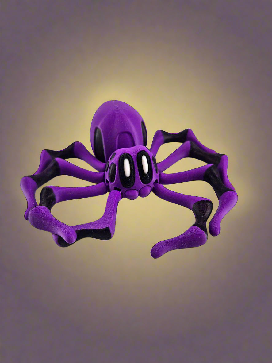 Purple spider figurine