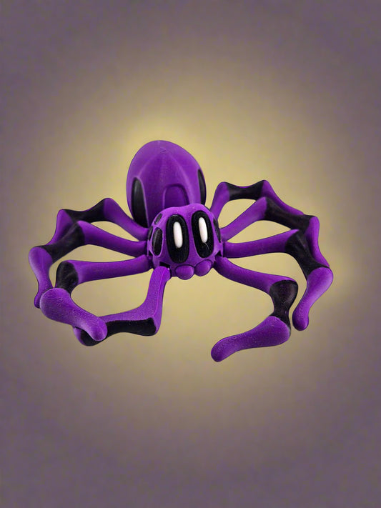 Purple spider figurine 